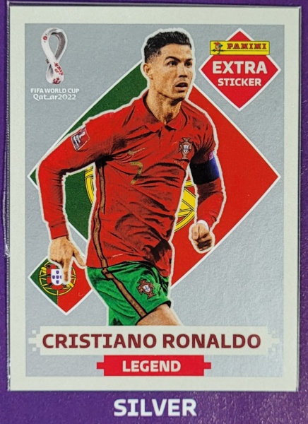 CRISTIANO RONALDO OURO (Gold) - EXTRA LEGEND (Portugal) - Figurinha  Original 