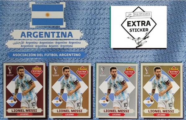 Figurinha Messi Rara Legend Prata Copa 22 Original