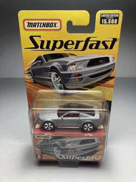 Ford Mustang GT Concept 6 Prata Matchbox Superfast E