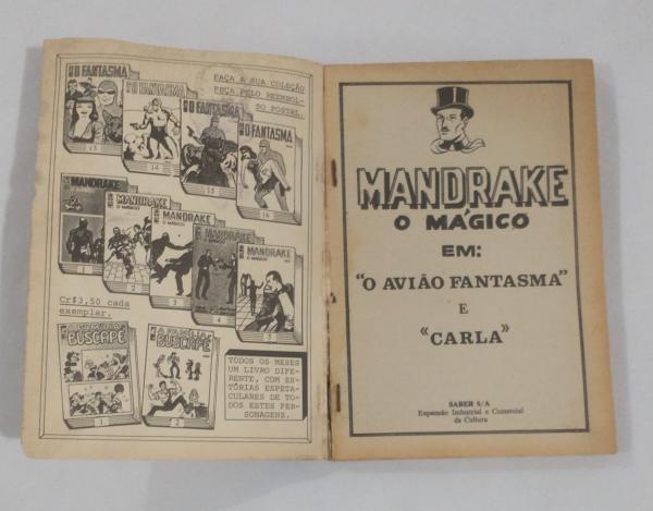 Mandrake Nº 27 Editora Saber 1974