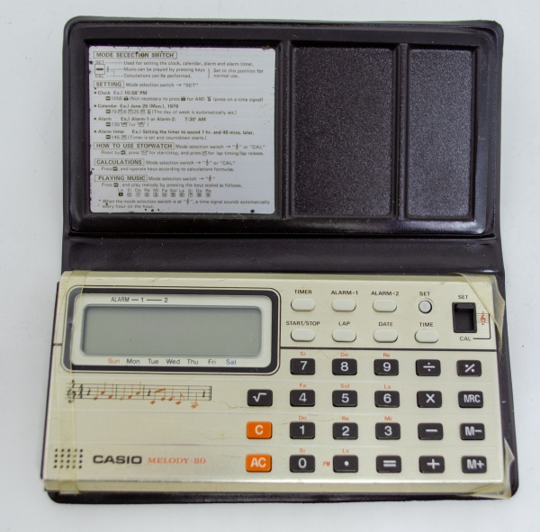 Ancienne Calculatrice Musicale Casio Mélody 80 Avec Notice - À Réviser