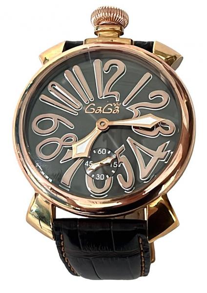 GAGA MILANO - Coleção Manuale 48mm Gold Plated; Modelo: 501107s