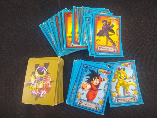 70 CARDS GAME DRAGON BALL Z - 5X7CM - COM MARCAS DE USO