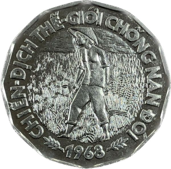 Moeda da Guiné Bissau - 20 pesos - 1977 - 32 mm - KM# 2