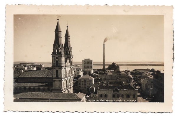 Postal, Foto Porto Alegre - Igreja Nossa Senhora de Gra