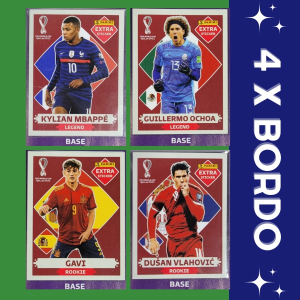 KEVIN DE BRUYNE (Bélgica) - KIT COM AS 4 FIGURINHAS EXTRA LEGENDS - OURO