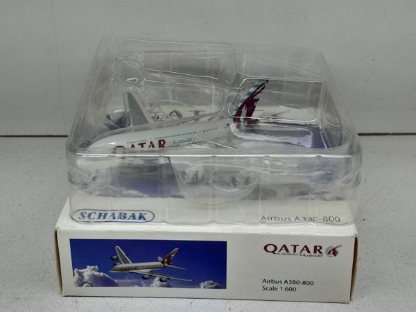 Miniatura em metal Avião Airbus A380-800 (Qatar Airways - Qata