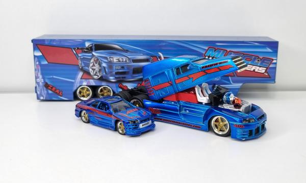 Muscle Machines - GT HAULER NISSAN SKYLINE R34 GTR - Es