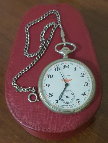 MOLNIJA 3602 OROLOGIO da Tasca Rossi Garde WW2 Elitetruppe Russo