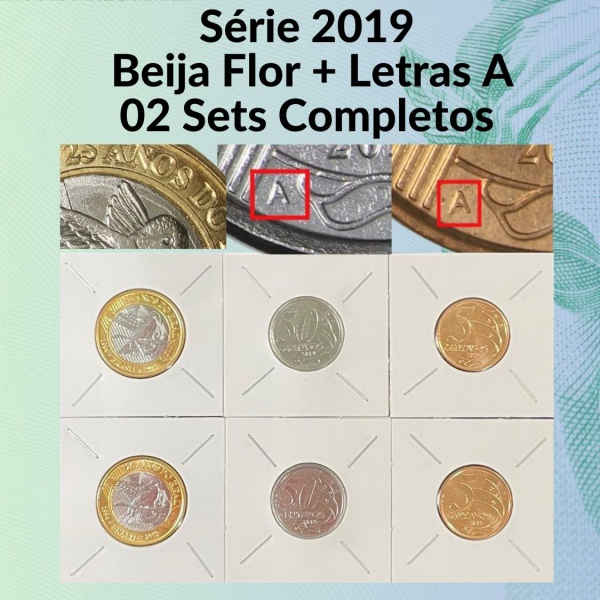 Lance Livre - Série Real 2019 Especial - Lote com 02 Sets do Real 2019  Beija