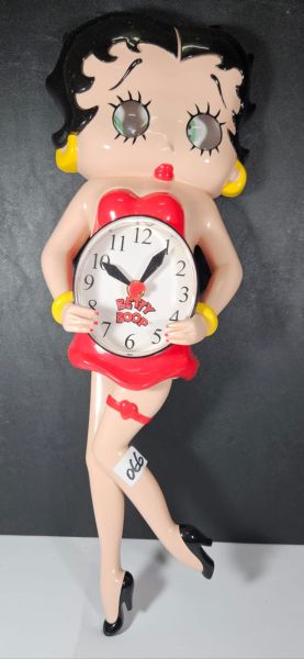 Relógio de parede - COLECIONÁVEL - Figura da boneca Betty Boop