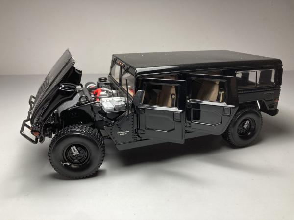 Hummer Preto - Maisto Escala 1/18 miniatura em metal di