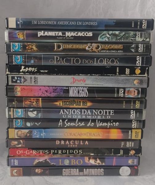 Lote com 15 Dvds de filmes relacionados com Dragões , l