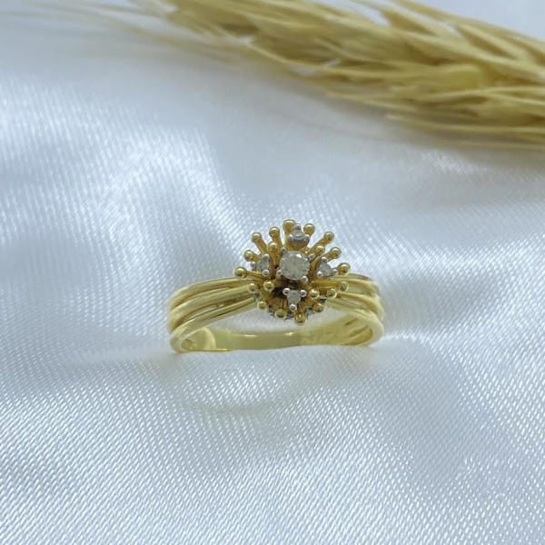 Joias . BRINCO 3 CORAÇÕES EM OURO AMARELO/NOBRE/ROSE 18K, FOSCO foto 2