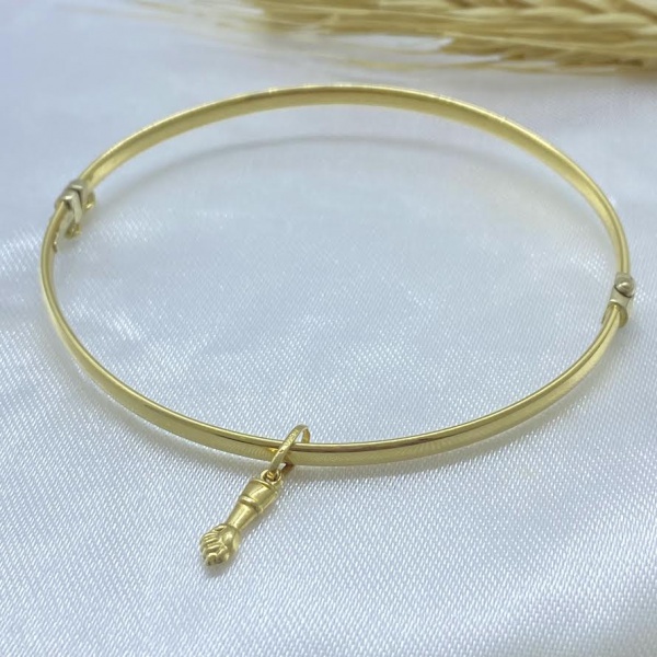 Joias . ANEL ESFERAS ARO QUÍNTUPLO EM OURO AMARELO 18K, 6 DIAMA foto 6