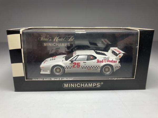 Miniature Minichamps 1:43 - BMW M1 IMSA 'Red Lobster' - GP De Los Angeles 1981 - Occasion Complète En Boîte