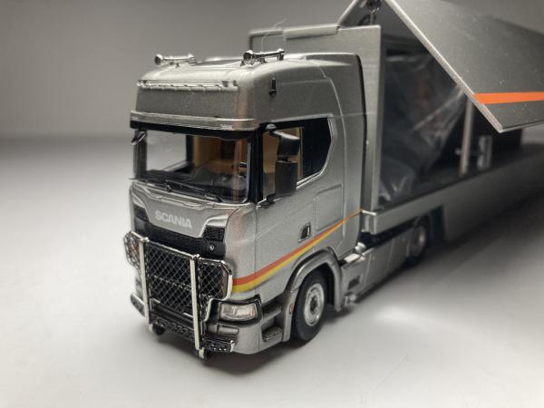 Scania V8 730S 4X2 Transporter Truck Prata. Kengfai Esc