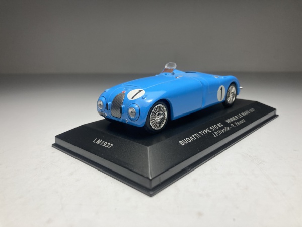 Ixo Bugatti Type 57G #2 Winner Le Mans J.P.Wimille Diecast 1:43 LM1937