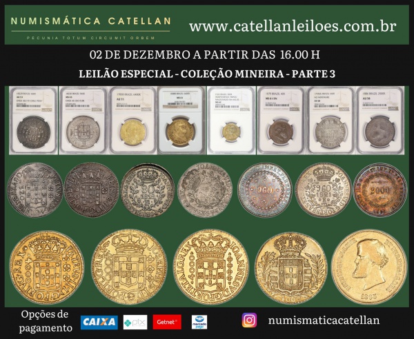 CAPA DO LEILÃO: Breve vídeo das moedas certificadas.