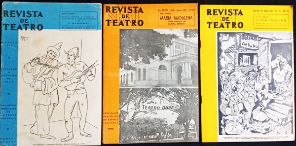 REVISTA (3) REVISTA DE TEATRO  SBAT SOCIEDADE BRASILEIRA DE AUTORES TEATRAIS - ANOS 1956, 1958 E 1960 - N.º 290, 304 E 317  - CONSERVADAS