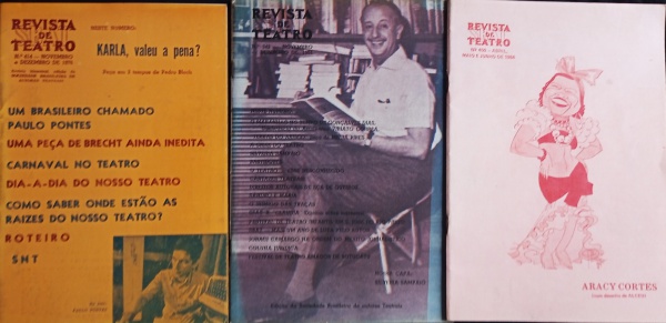REVISTA DO TEATRO (3) EDIÇÃO DA SOCIEDADE BRASILEIRA DE AUTORES TEATRAIS - ANOS 1964, 1976 E 1984 - CONSERVADAS