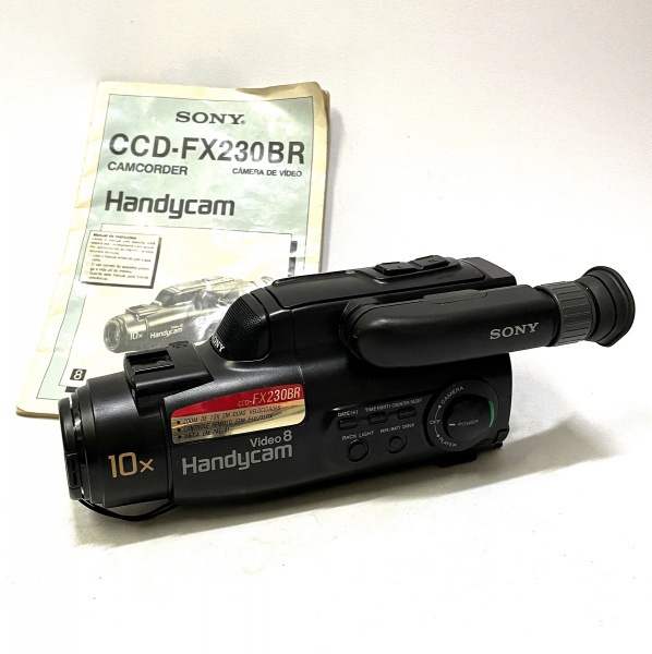 Sony Handycam Video 8 本体 SONY HANDYCAM VIDEO 8 10X - FILMADORA EM MATERIAL SINTÉTICO PRETO