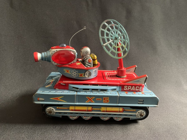 YONEZAWA - X-5 SPACE TANK JAPAN - RARO BRINQUEDO JAPONÊS DOS ANOS