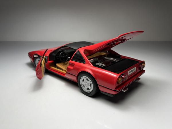 1/18 ANSON製　フェラーリ　328GTS 赤 Ferrari 328 GTS Vermelha - Anson Escala 1/18 miniatura