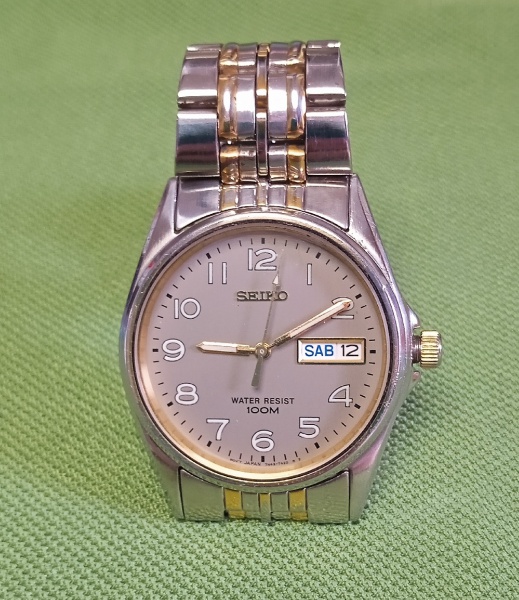 Relogio Seiko Cl ssico movimento 7N43 quartzo Decada de 97 a