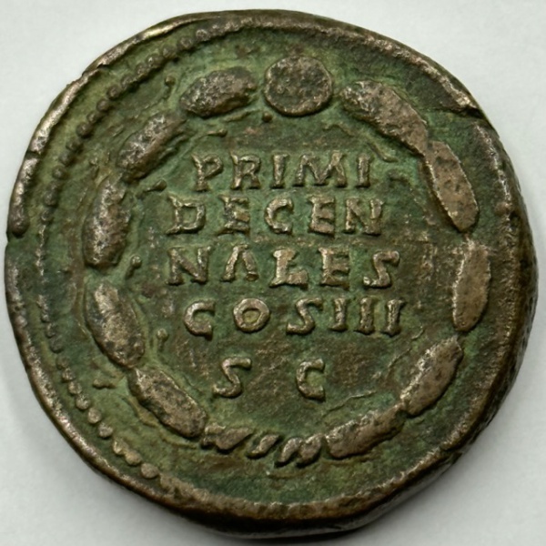 Marcus antonius aelius aurelius 1 sestertius roma 171 d