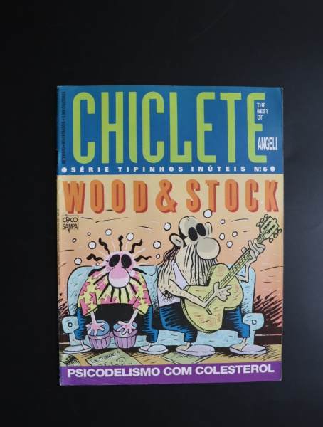 Revista Chiclete nº 6, ano 1992, editora Circo - Sampa, Série Tipinhos Inúteis de Angeli, 34 páginas, bordas com desgastes.