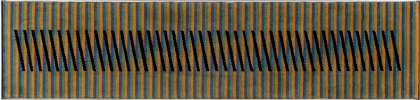 Carlos Cruz-Díez, Induction Chromatique Longe A, 2010, 2/8, tapeçaria, 70 x 300 cm