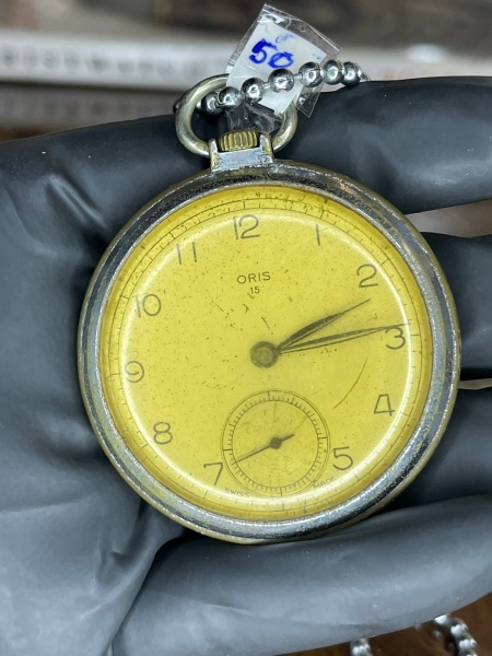 RELOGIO DE BOLSO ORIS - 50mm DE CAIXA - SWISS MADE - ME