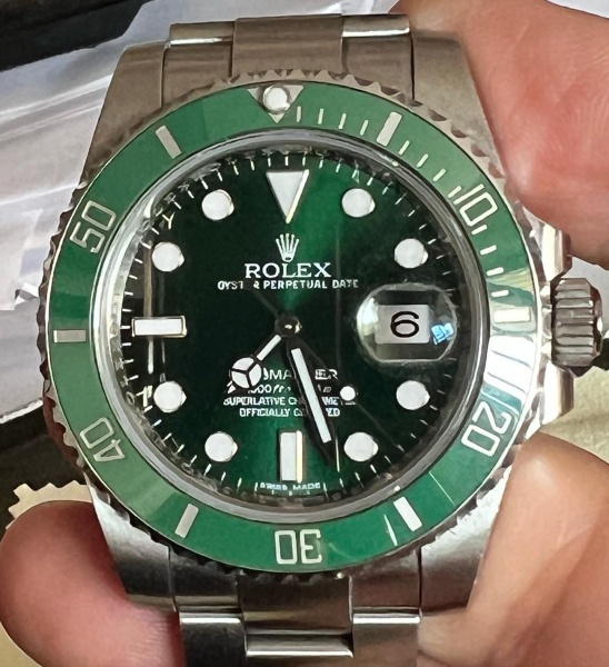 RELÓGIOS ROLEX MODELO 116610V ANO 2014 MODELO HULK VER
