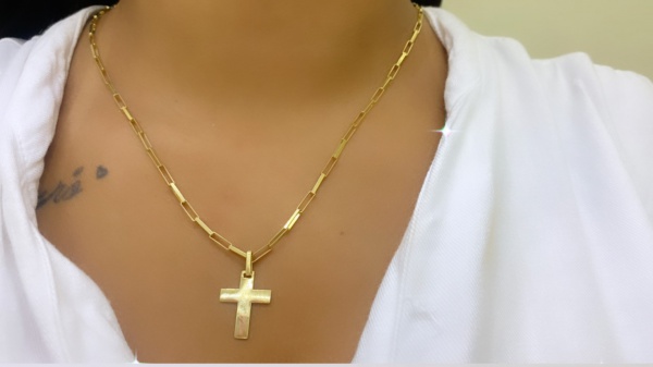 Joias . CORRENTE MODELO TRANCELIM, EM OURO AMARELO 18K, 60cm, U foto 1