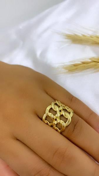 Joias . HSTERN - ANEL DELICADO EM OURO BRANCO 18K, ESMERALDAS / foto 5