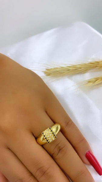 Joias . VIVARA - MEIA ALIANÇA ETERNITY EM OURO AMARELO 18K, DIA foto 3