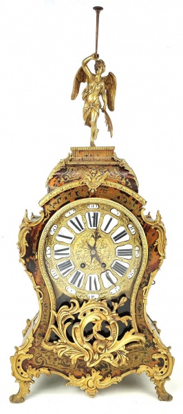 André Charles Boulle (1642-1732) - Belíssimo e imponente relógio de mesa francês do século XVIII