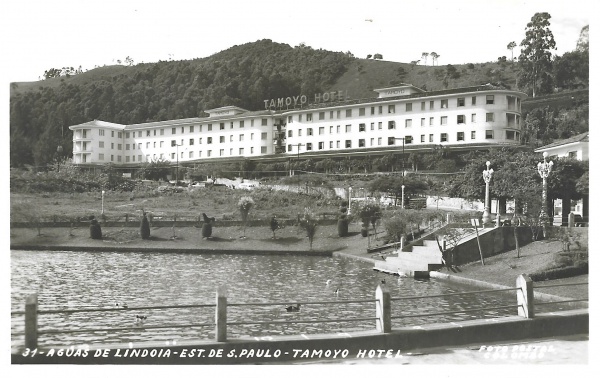 Cartão Postal Antigo, Aguas De Lindoia Estado De São Paulo Tamoyo Hotel