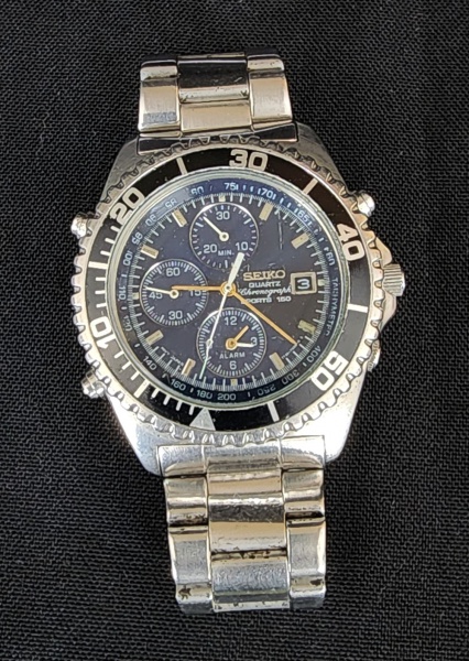 Esportivo Relógio Seiko Sports 150m Cronógrafo Quartz e
