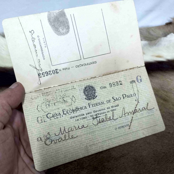 MEMORABILIA BANCARIA- CADERNETA DA CAIXA ECONOMICA FEDERAL DE 1936