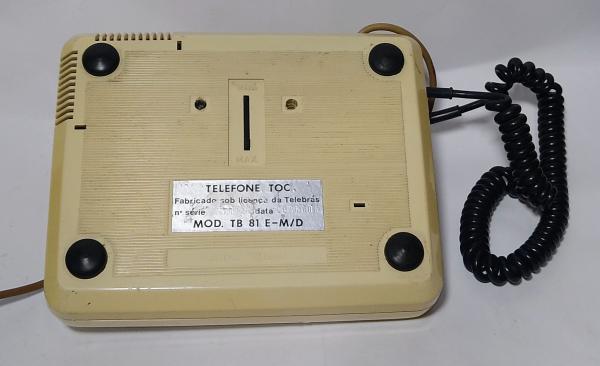 Antigo Telefone com disco Multtel - Cor Bege - Mod. TB 81