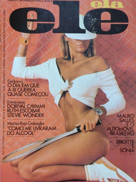 REVISTA - ELE ELA, 1976, acompanha poster na página central da revista - ótimo estado de conservação.