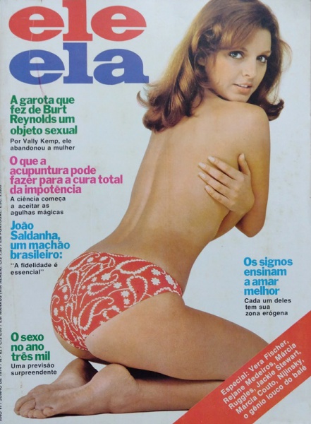 REVISTA - ELE ELA, 1974, acompanha poster na página central da revista - ótimo estado de conservação.