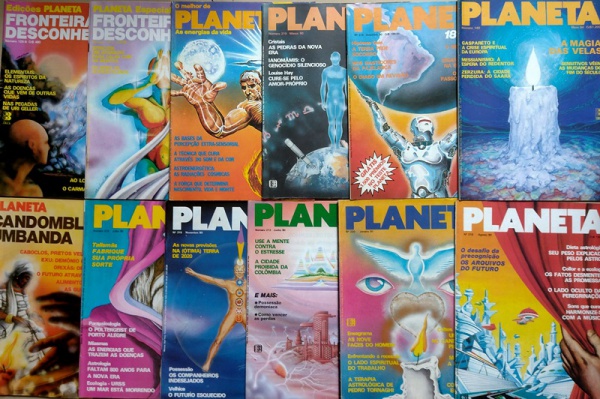 REVISTA - (12) PLANETA, década de 80 - apresenta marcas do tempo.