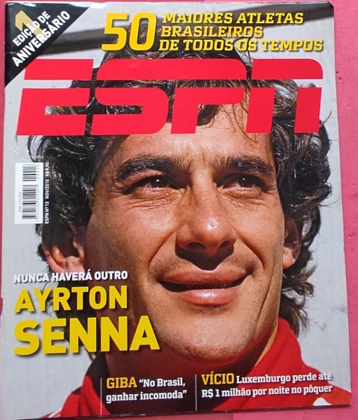  Revista- ESPN !! Numero 1 edicao de Aniversario !! Ano de 2010!! Raridade  ! Os 50 maiores Atletas Brasileiros de Todos os tempos !!  !! 