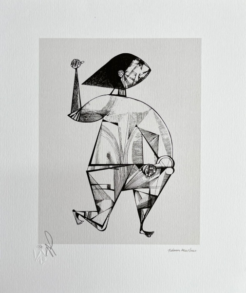 Aldemir Martins - Figura - Serigrafia póstuma P.A - Med. 36 x 30 cm