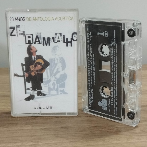 Fita cassete Zé Ramalho 20 anos de antologia acústica, volume 1