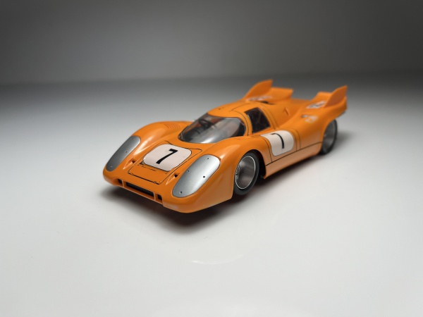 Porsche 917 Laranja - NSR Miniatura de Autorama na esca