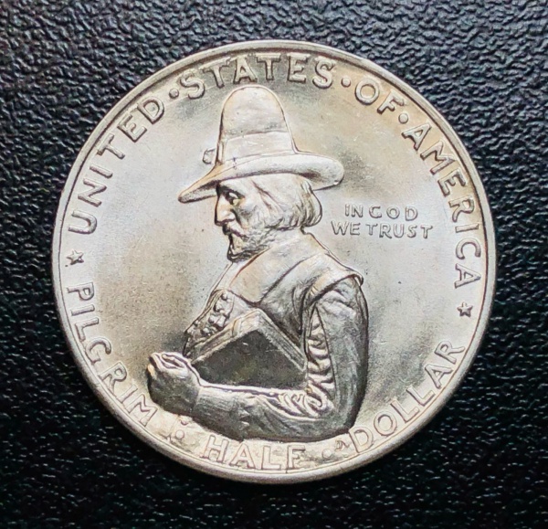 Rara - Half Dolar Estados Unidos 1920 - Prata (0,900) - 12,5g - 30,61mm - KM 147 - Edição Comemorati